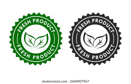 Fresh product design logo template illustration
