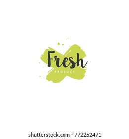 Fresh product icons and elements collection for food market, ecommerce, organic products promotion, healthy life and premium quality food and drink