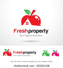 Fresh Property Logo Template Design Vector 