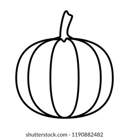 fresh pumpkin vegetable icon