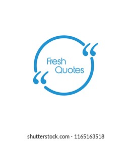 fresh quotes symbol vector