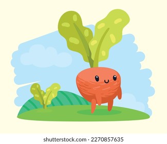 fresh radish in the camp comic character