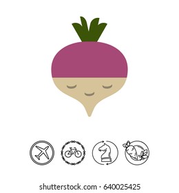 Fresh radish icon