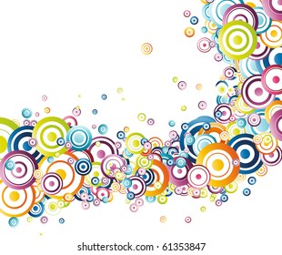 Fresh rainbow wave. Vector illustration