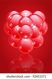 Fresh raspberry vector graphic