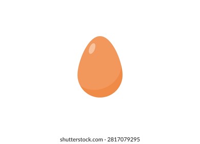 Fresh Raw Whole Chicken Egg Healthy Food Ingredient Isolated Illustration Design