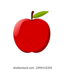 fresh red apple fruit vector