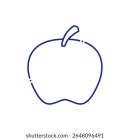 Fresh Red Apple Icon for