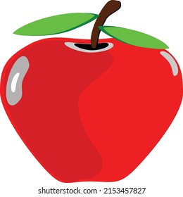 fresh red apple vector and the sweet and fresh taste accompanies you at all times