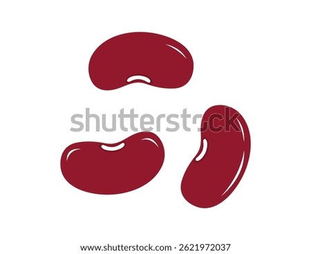 Fresh red beans on a clean white background. Ideal for food, nutrition, and healthy lifestyle content. Perfect for stock photography related to cooking, organic ingredients, or vegetarian dishes.