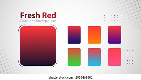 fresh red gradient background vector eps 10