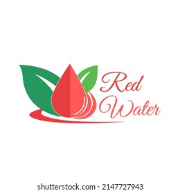 Fresh Red Juice logo designs template, Peach juice logo template vector simple