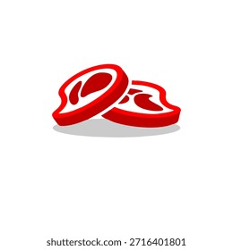 Un Vector de carne roja fresca
