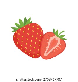 Fresas rojas frescas