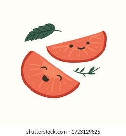 Ilustraciones vectoriales de tomates rojos frescos. dibujo a mano Dibujo a mano Estilo escandinavo de diseño nórdico para la moda o interior o cubierta o textil o fondo.