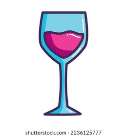 fresh red wine drink icon