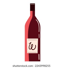 fresh redwine drink bottle icon