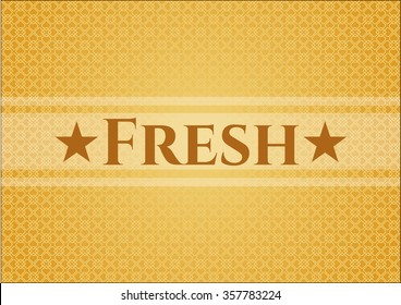 Fresh retro style card, banner or poster
