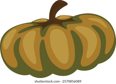 Fresh ripe pumpkin isolated on white background