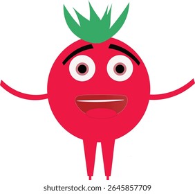 Ilustración vectorial de tomate roja fresca y madura con Gradientes suaves y detalles limpios. Perfecto para la alimentación, la nutrición, la agricultura o el diseño de productos orgánicos. Formato EPS editable ideal para el Diseño gráfico 