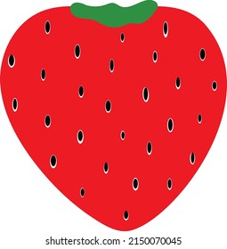 fresh and ripe strawberry fruit vector