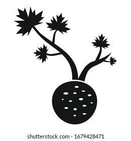 Fresh root celery icon. Simple illustration of fresh root celery vector icon for web design isolated on white background