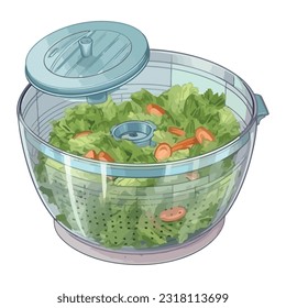 Fresh salad bowl with organic vegetables and herbs icon isolated