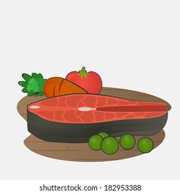 Fresh salmon