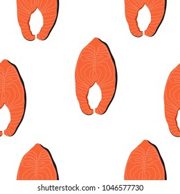 Fresh salmon print