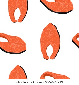 Fresh salmon print