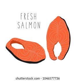 Fresh salmon print