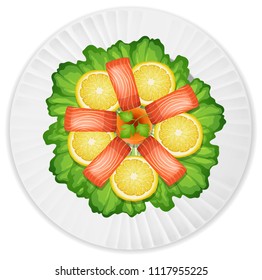 A Fresh Salmon Salad illustration