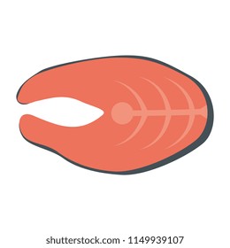 fresh salmon steak fish