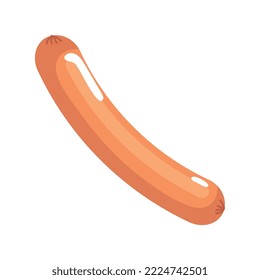 fresh sausage food isolated icon