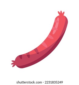 fresh sausage food isolated icon