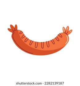 fresh sausage food isolated icon