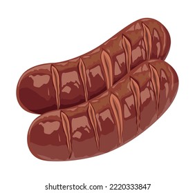 fresh sausages butchery products icon