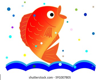 A fresh sea bream.