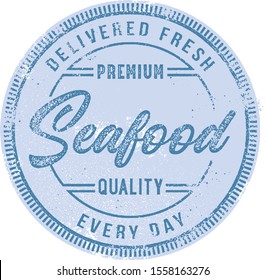 Fresh Seafood Delivered Every Day Sign