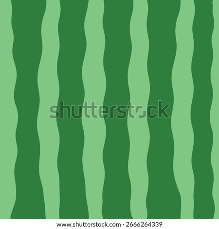 Fresh seamless watermelon rind pattern with light and dark green stripes, ideal for summer fabric prints, kitchen decor, gift wrapping and playful tropical-themed designs.