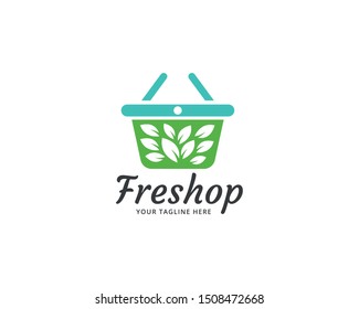 Green Shop Logo Design Green Market Stock Vector (Royalty Free ...