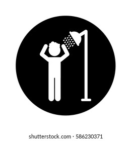 fresh shower isolated icon