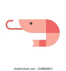 fresh shrimp vector illustration in gradient design