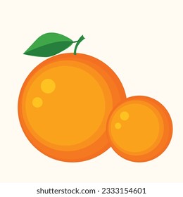 Fresh and simple orange illustration