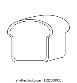fresh slice bread isolated icon vector illustration design