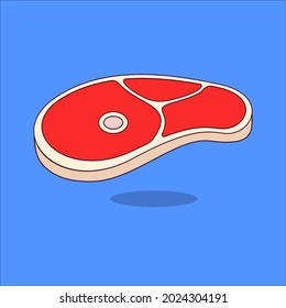 Fresh  Slice of Meat Illustration
