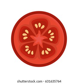 fresh slice tomato organ vegetable