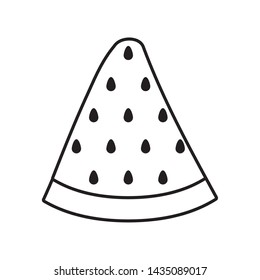 fresh slice of watermelon fruit