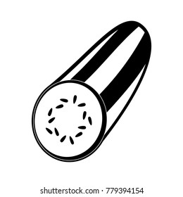 Fresh sliced cucumber