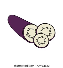 Fresh sliced cucumber